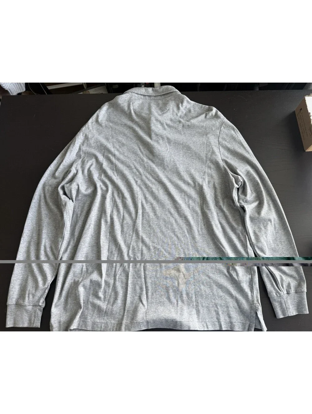 Polo Ralph Lauren NWOT Collared Shirt Men's Cotton Long Sleeve Polo Size XL Gray